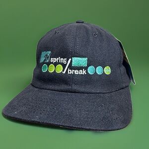 Vintage MTV Spring Break 99 Hat Cap Unisex Blue Embroidered Adjustable New w Tag